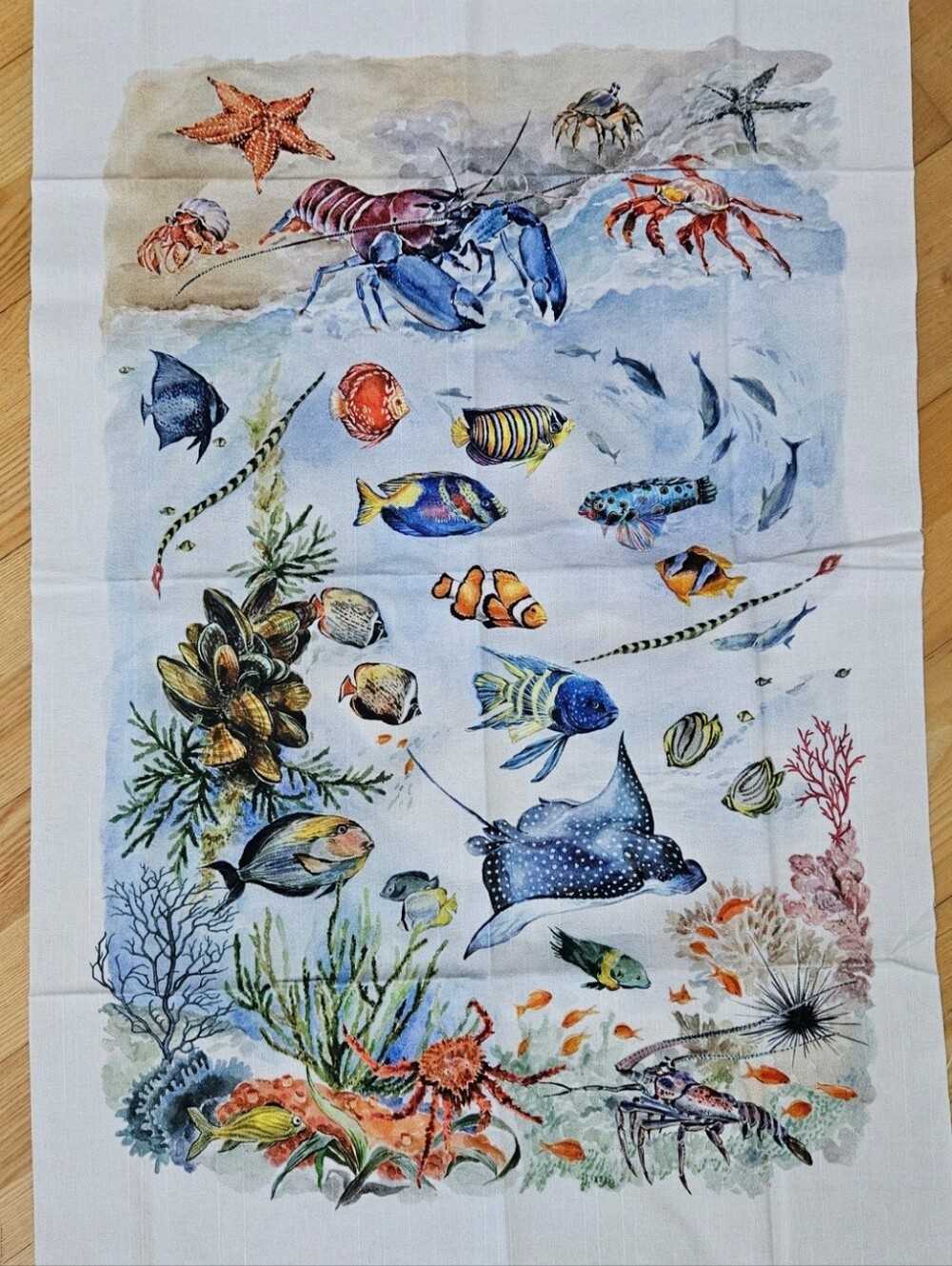 Ocean Life Tea Towel